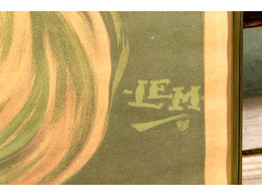 Ernest B. Lem (French, 1869-1930) Lithographic Poster Starring Actress Maryska Recsey