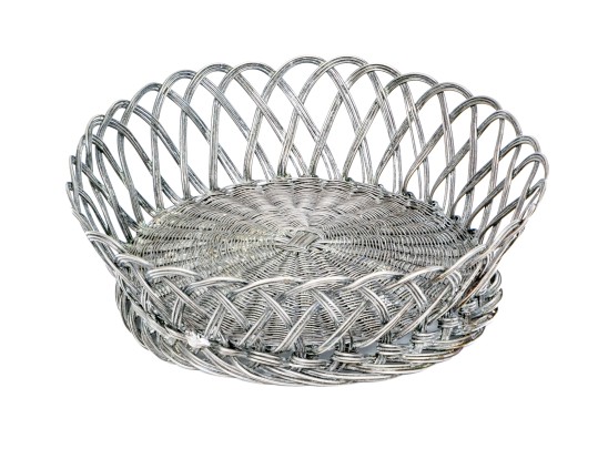 A Fine Hand-made Silver Plated Basket