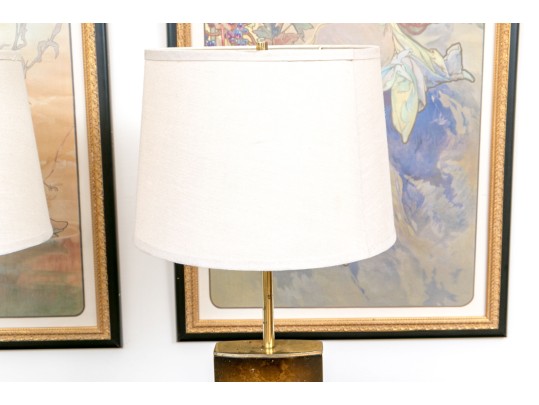 Vintage Pair Of Mutual-Sunset Lamp Manufacturing Company Table Lamps