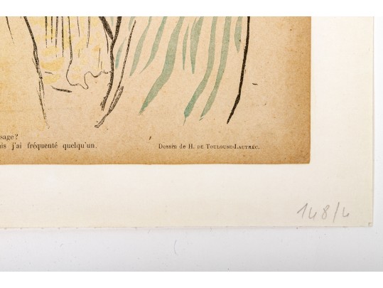 Henri De Toulouse-Lautrec (France, 1864-1901) Collection Of Eight 