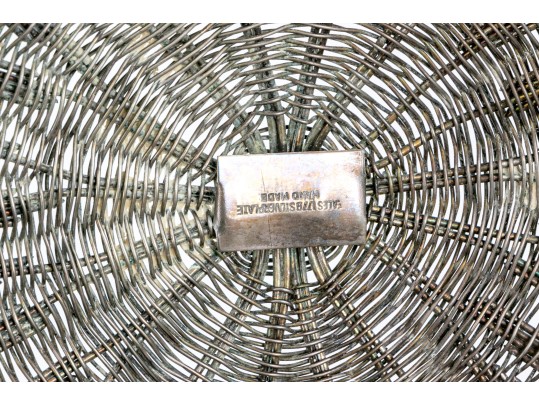 A Fine Hand-made Silver Plated Basket