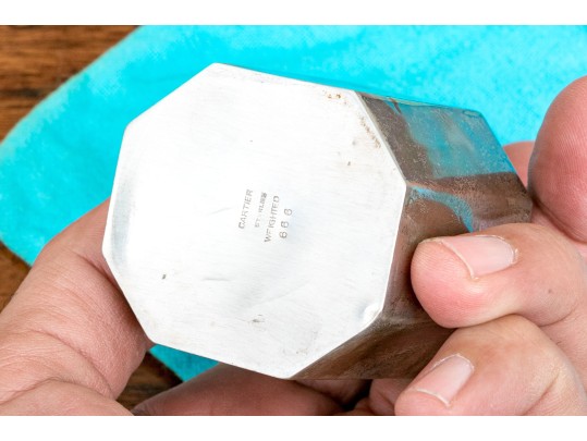 Vintage Cartier Sterling Weighted Silver Lighter