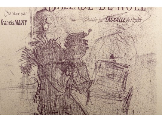 Henri De Toulouse-Lautrec  (France, 1864-1901) Lithograph Cover For 