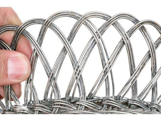 A Fine Hand-made Silver Plated Basket