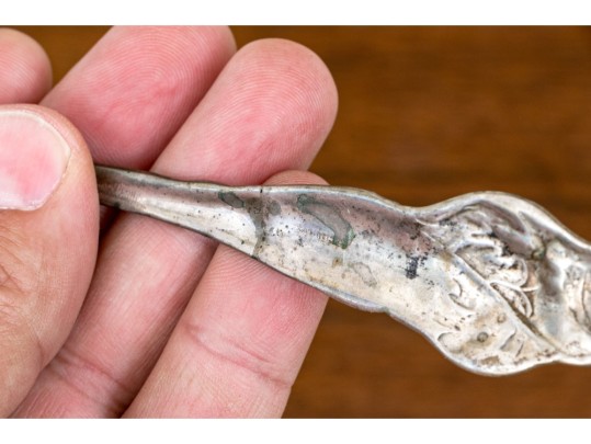 Collection Of Five Sterling Silver Ornately Cast Serving Pieces, 15.18 Ozt.