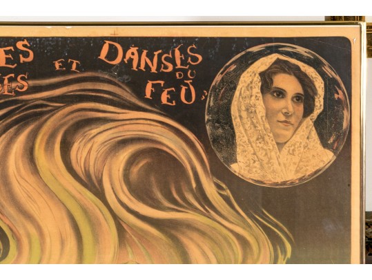 Ernest B. Lem (French, 1869-1930) Lithographic Poster Starring Actress Maryska Recsey