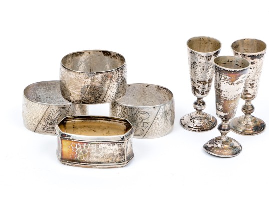 Seven Piece Collection Of .800 Silver, 5.84 Ozt.