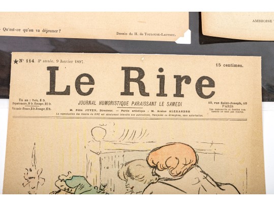 Henri De Toulouse-Lautrec (France, 1864-1901) Collection Of Eight 