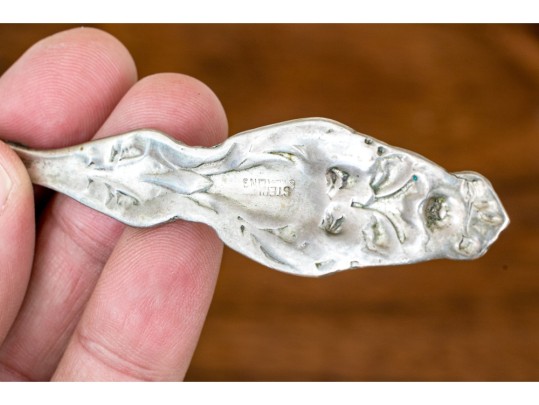 Collection Of Five Sterling Silver Ornately Cast Serving Pieces, 15.18 Ozt.