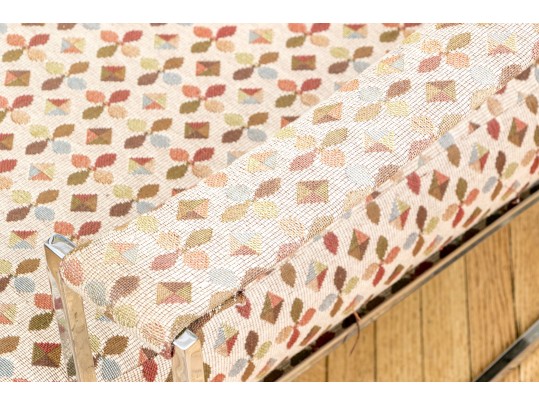 Pair Of Vintage Milo Baughman Chrome-Plated Steel Framed Lounge Chairs