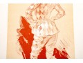 Jules Cheret (French, 1836-1932) 1896 Lithograph, Lady Harlequin