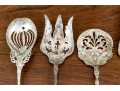 Collection Of Five Sterling Silver Ornately Cast Serving Pieces, 15.18 Ozt.