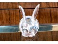 Steuben Crystal Model Of A Rabbit With Elongated Ears