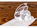 Steuben Crystal Model Of A Rabbit With Elongated Ears