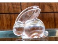 Steuben Crystal Model Of A Rabbit With Elongated Ears