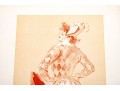 Jules Cheret (French, 1836-1932) 1896 Lithograph, Lady Harlequin