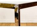 Vintage Mid-Century Chrome And Glass Dining Table