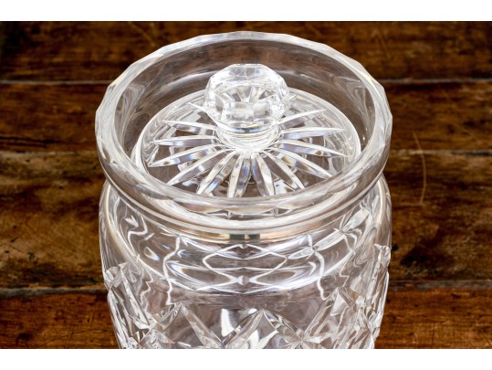 Tiffany & Co. Cut Crystal Lidded Biscuit Jar