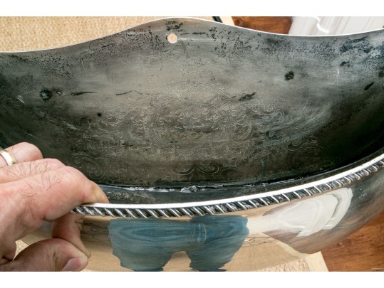 Fantastic Pair Of Silver Plated Wall Pockets