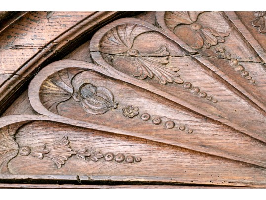 Monumental Continental Late 18th C. Oak Armoire