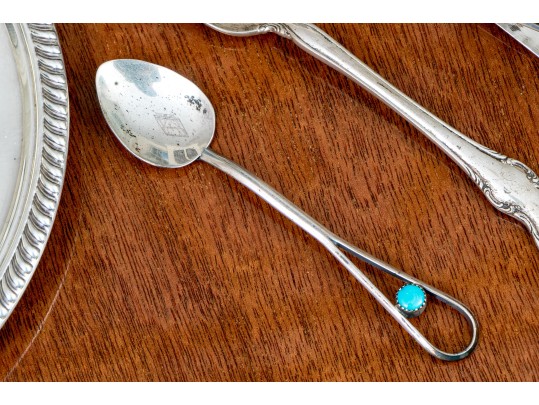 Collection Of Sterling Silver, Including A Pair Of Gorham Plates, 7.16 Ozt Total