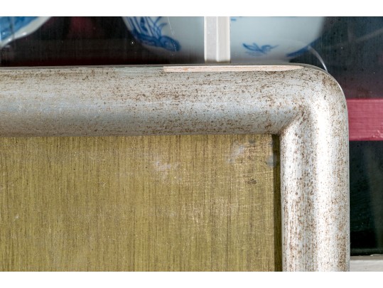 Chinese Lacquer Painting On Board, Canton Landscape