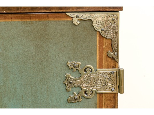 Kensington Furniture Chinoiserie Painted And Hand Carved Walnut American Cabinet On Stand, Ca. 1920