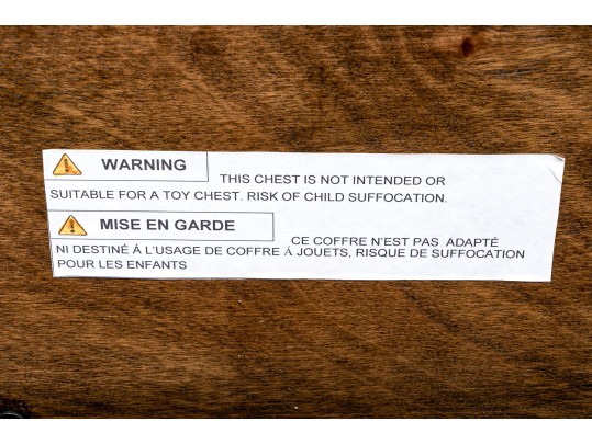 Stylish Painted Hinged Blanket Chest