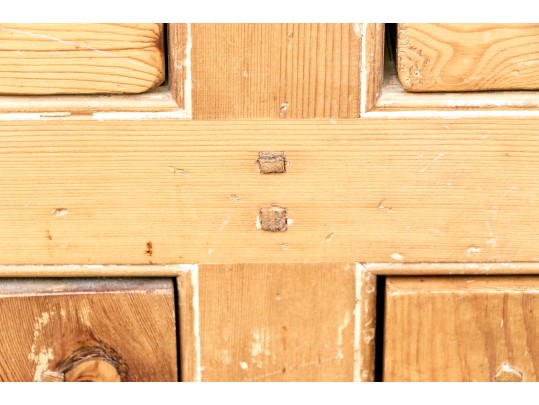 Antique Step Back Pine Cupboard