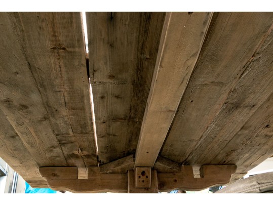 Restoration Hardware French Country Style Oak Extension Trestle Table