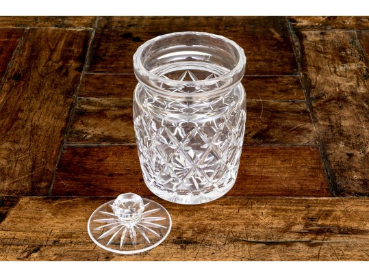 Tiffany & Co. Cut Crystal Lidded Biscuit Jar