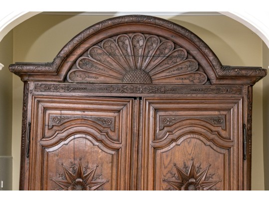 Monumental Continental Late 18th C. Oak Armoire