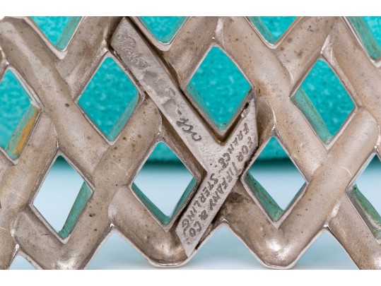 Tiffany & Co. Paloma PIcasso Sterling Silver Fabulous Ultra Wide Lattice Hinged Bangle Bracelet