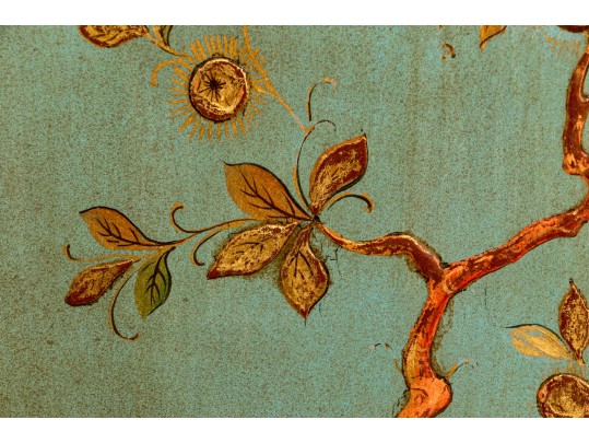 Kensington Furniture Chinoiserie Painted And Hand Carved Walnut American Cabinet On Stand, Ca. 1920