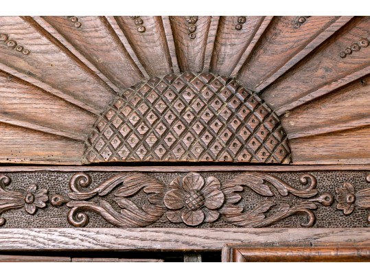 Monumental Continental Late 18th C. Oak Armoire
