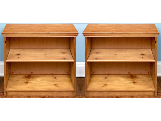 Pair Of Vintage Pine Bookcases