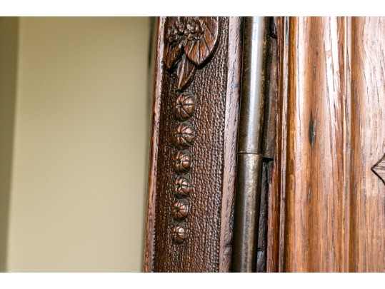 Monumental Continental Late 18th C. Oak Armoire
