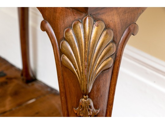 Kensington Furniture Chinoiserie Painted And Hand Carved Walnut American Cabinet On Stand, Ca. 1920