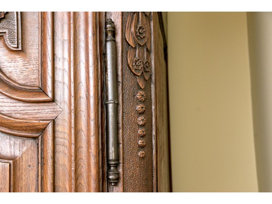 Monumental Continental Late 18th C. Oak Armoire