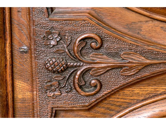 Monumental Continental Late 18th C. Oak Armoire