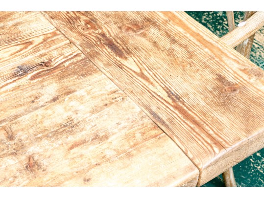 Restoration Hardware French Country Style Oak Extension Trestle Table