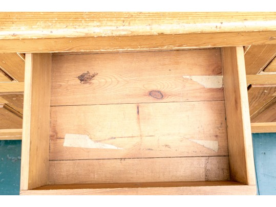 Antique Step Back Pine Cupboard