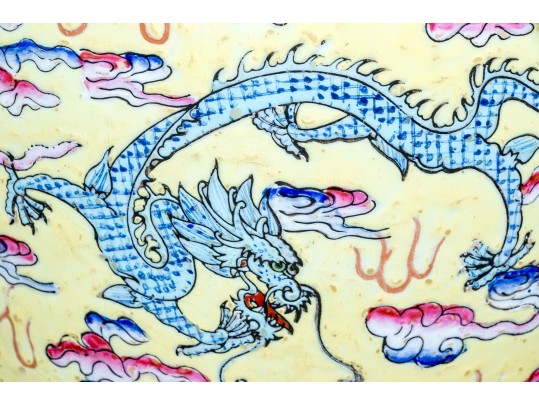 Pair Of Chinese Famille Rose On Yellow Ground Porcelain Vases, Mounted As Table Lamps