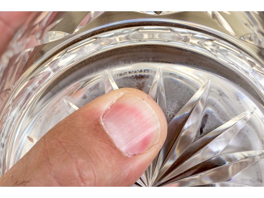 Tiffany & Co. Cut Crystal Lidded Biscuit Jar