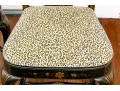 Pair Of Bold Chinese Chippendale Style Side Chairs With Cheetah Print Upholstery