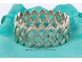 Tiffany & Co. Paloma PIcasso Sterling Silver Fabulous Ultra Wide Lattice Hinged Bangle Bracelet
