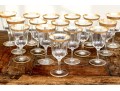 Associated Set Of Sixteen Gold Encrusted Stemware