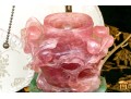 Gorgeous Chinese Carved Rose Quartz Lidded Vase Form Table Lamp, 20th C.
