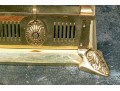 Quality Art Nouveau Inspired Brass Fireplace Fender