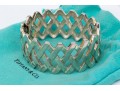 Tiffany & Co. Paloma PIcasso Sterling Silver Fabulous Ultra Wide Lattice Hinged Bangle Bracelet